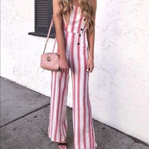 Striped Jumpsuit